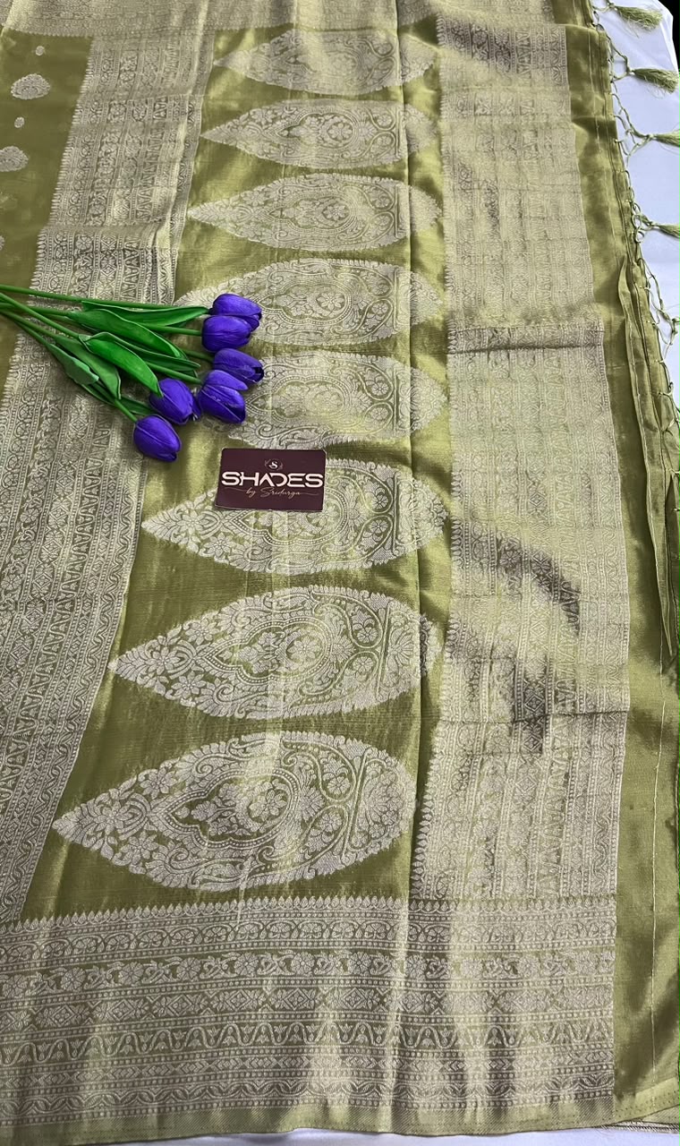 Olive - Banarasi Georgette