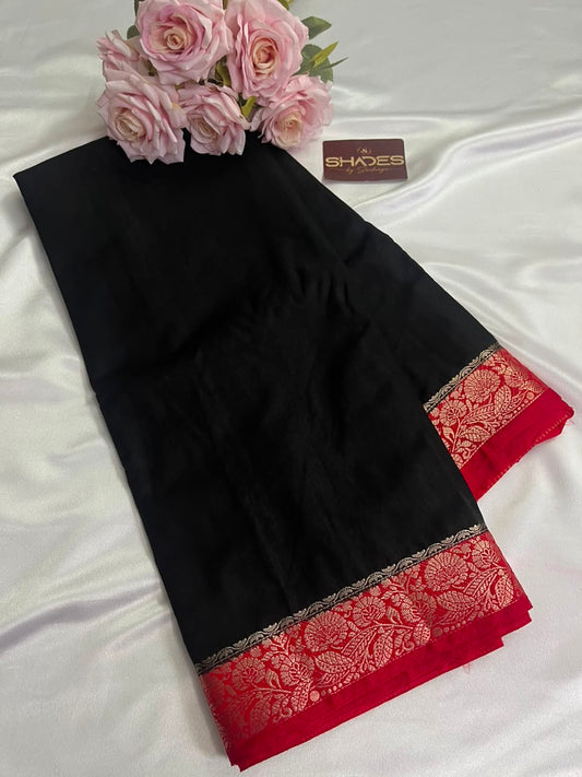 Dhrithi (contrast) - Jute Soft Silk Sarees