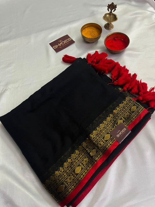 Shrishti - Pure 120 Count Mul Cotton Saree