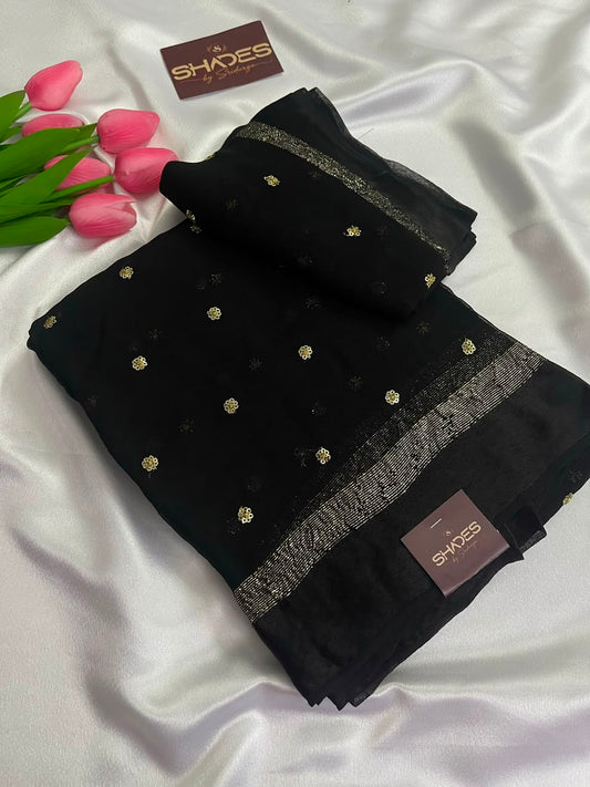 Bella - Viscose Georgette Saree