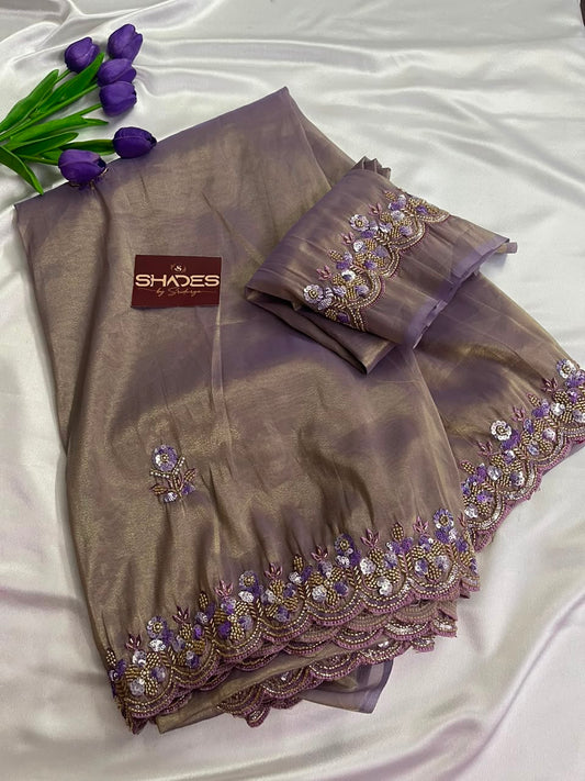 Lilac - Premium Party Wear Saree