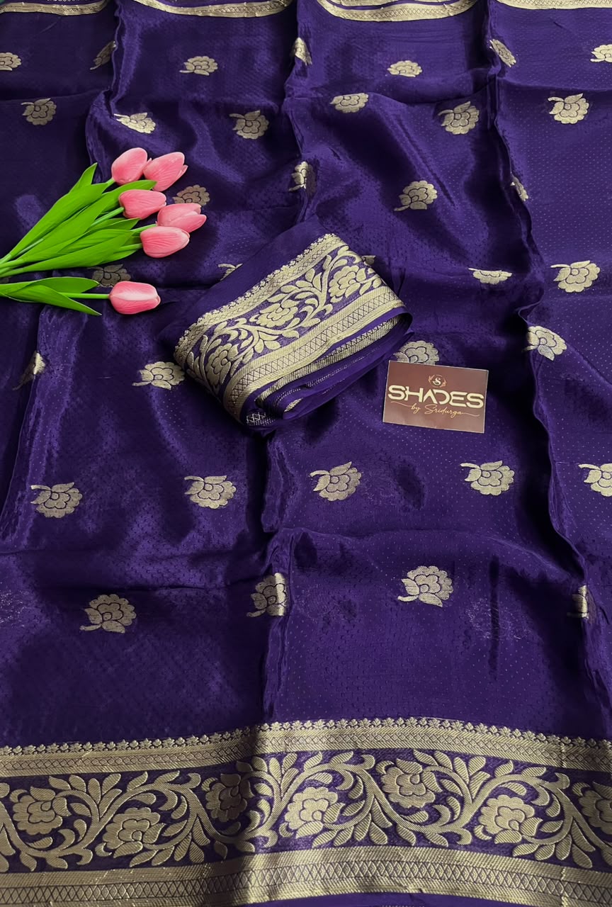 Purple Rose - Viscose Crepe Silk