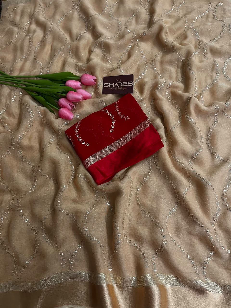 Lily - Pure Viscose Georgette Saree