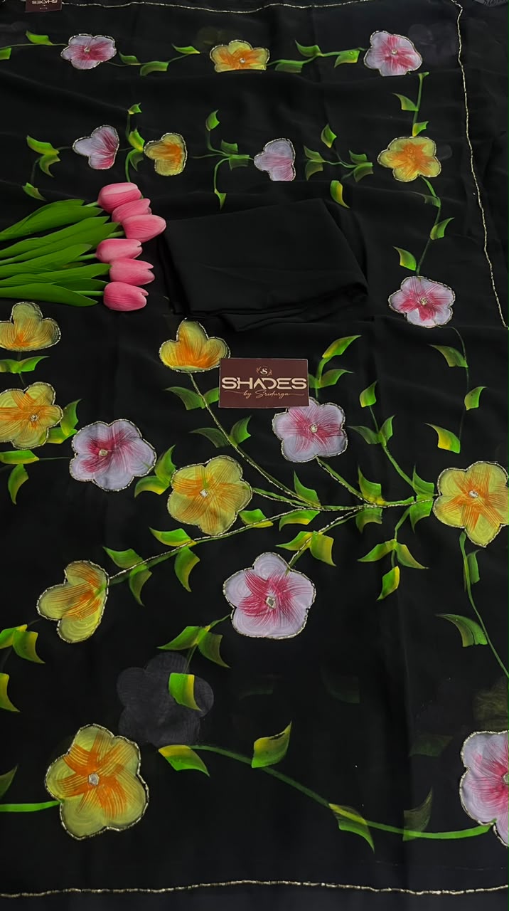 Nitya - Chiffon Saree