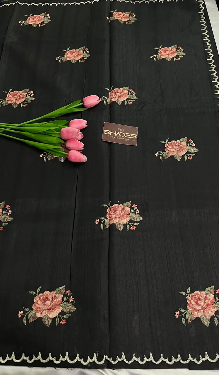 Rosella - Semi Jute Saree