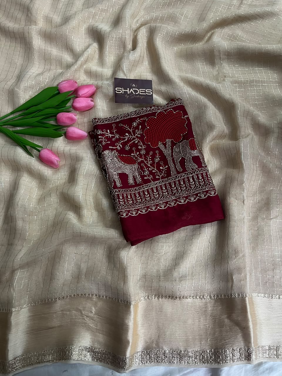 Tarini - Viscose Georgette Saree (Prebooking Open, Dispatch After 1 week)