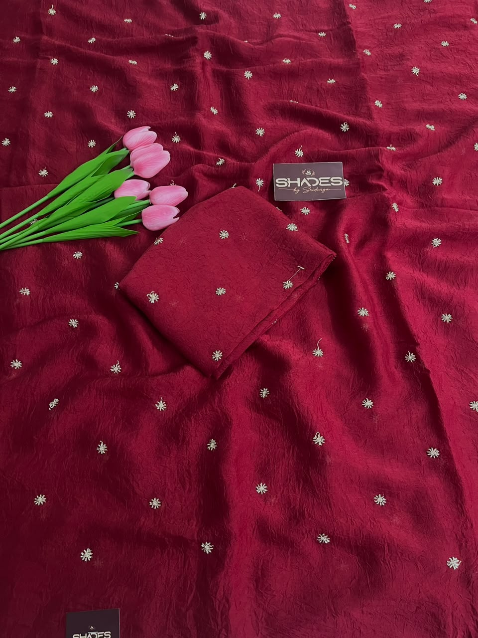 Isha - Pure Viscose Georgette (Crushed)