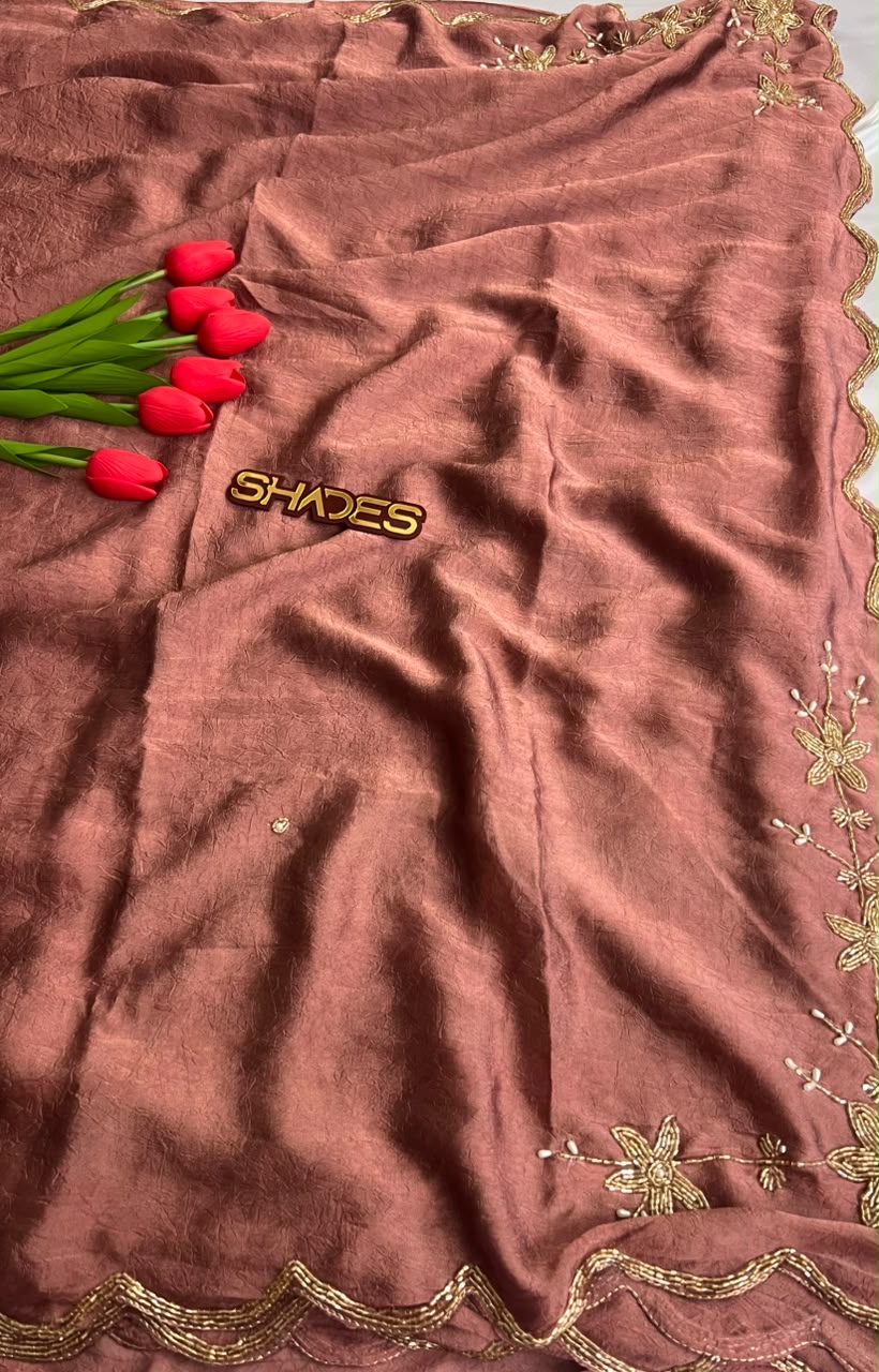 Rima - Crushed Soft Organza Saree