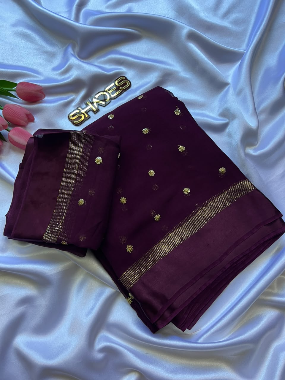 BELLA - Viscose Georgette Saree