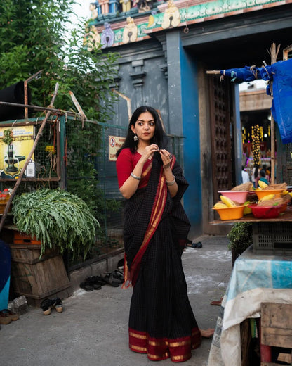 Ahaana - Premium Kanchi Cotton Saree (Prebooking Open, Dispatch after 20 days)