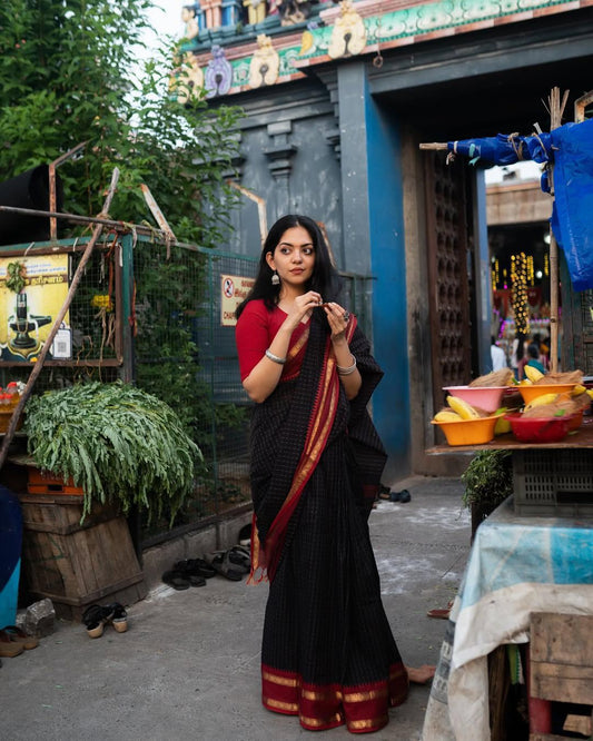 Ahaana - Premium Kanchi Cotton Saree (Prebooking Open, Dispatch after 20 days)