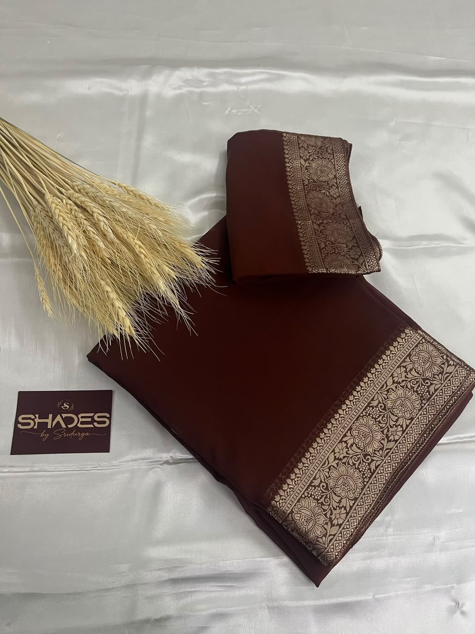 Kiara - Chiffon Saree with Banarasi Borders