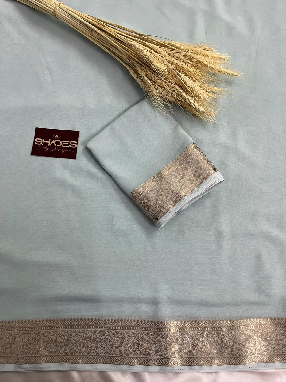 Kiara - Chiffon Saree with Banarasi Borders