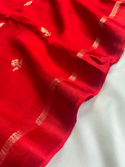 Dahlia (Double Color)- Khadi Soft Silk Saree