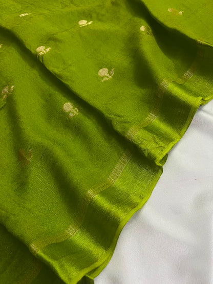 Dahlia (Double Color)- Khadi Soft Silk Saree