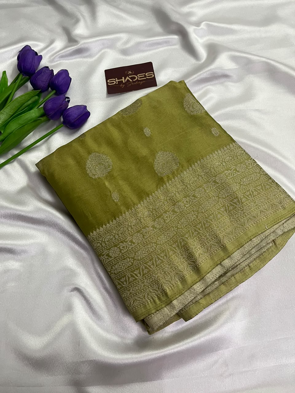 Olive - Banarasi Georgette