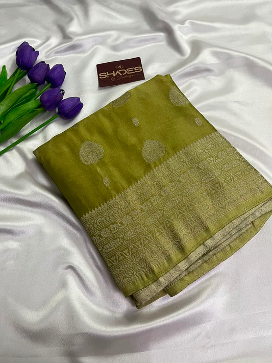 Olive - Banarasi Georgette