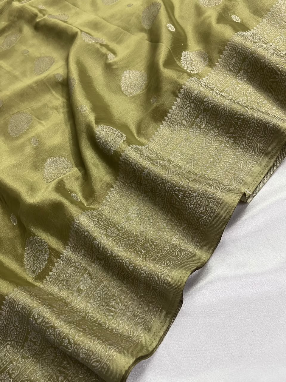 Olive - Banarasi Georgette