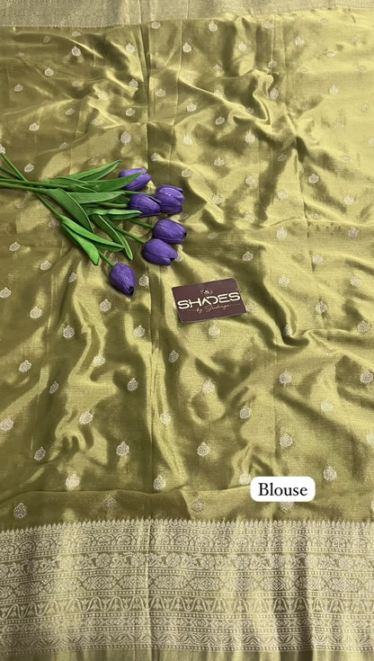 Olive - Banarasi Georgette