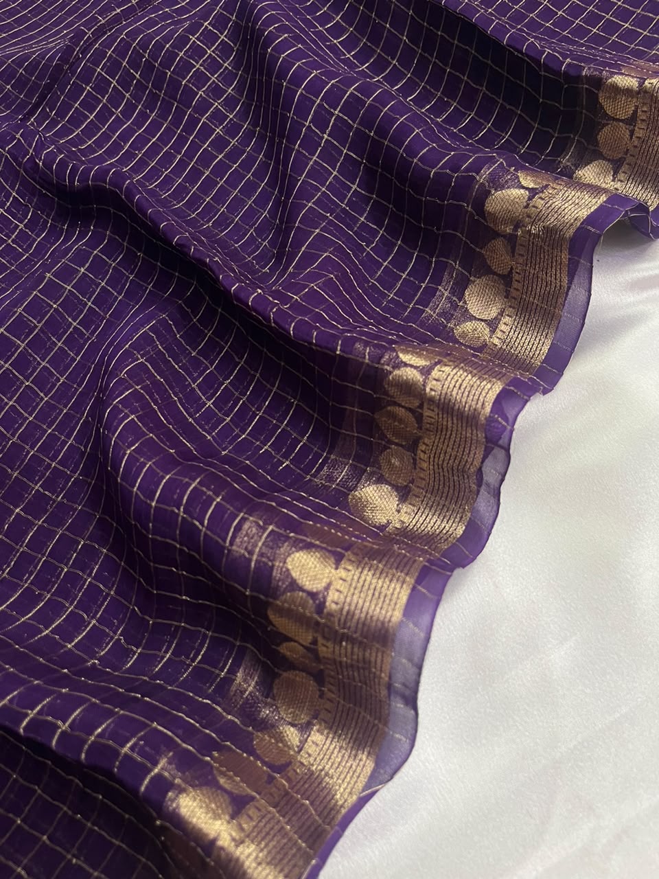 Tulasi - Pure Viscose Georgette Checks