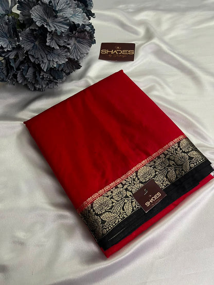 Dhrithi (contrast) - Jute Soft Silk Sarees