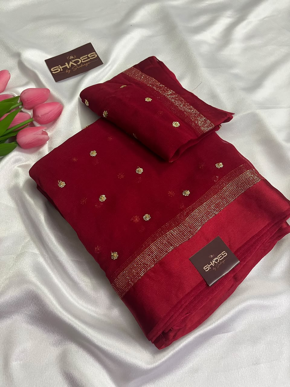 Bella - Viscose Georgette Saree