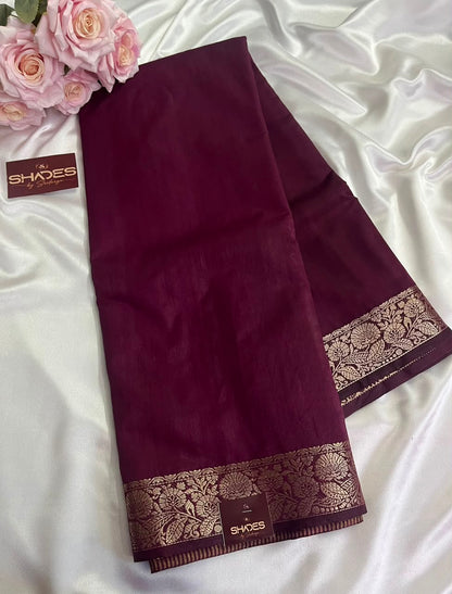 Dhrithi (self) - Jute Soft Silk Sarees