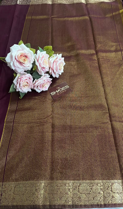 Dhrithi (self) - Jute Soft Silk Sarees