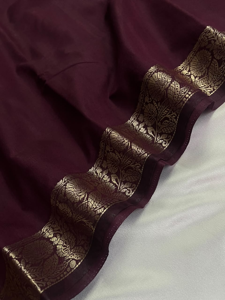 Dhrithi (self) - Jute Soft Silk Sarees