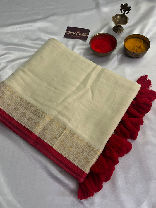 Shrishti - Pure 120 Count Mul Cotton Saree