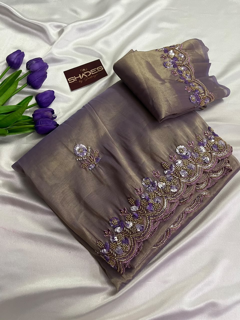 Lilac - Premium Party Wear Saree