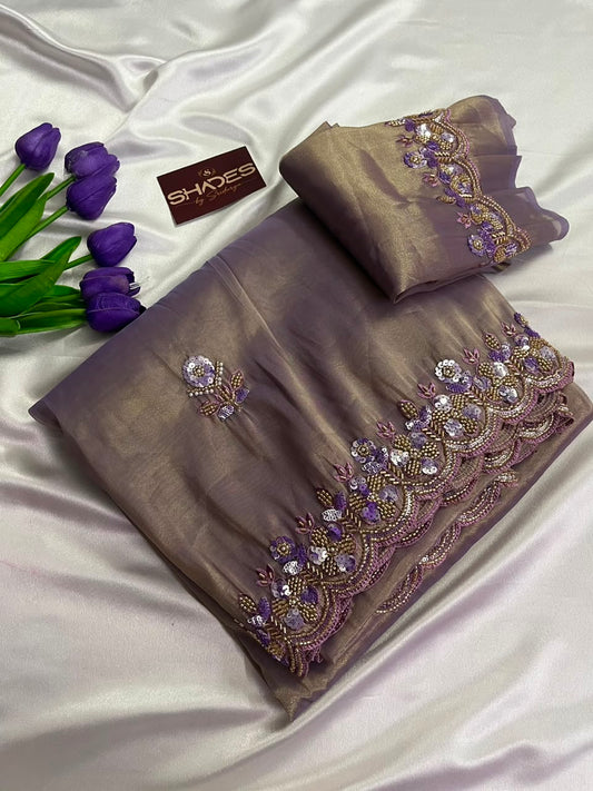 Lilac - Premium Party Wear Saree