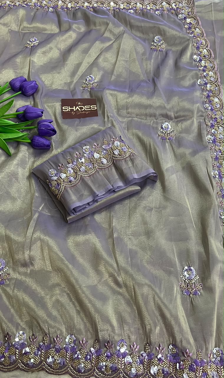 Lilac - Premium Party Wear Saree
