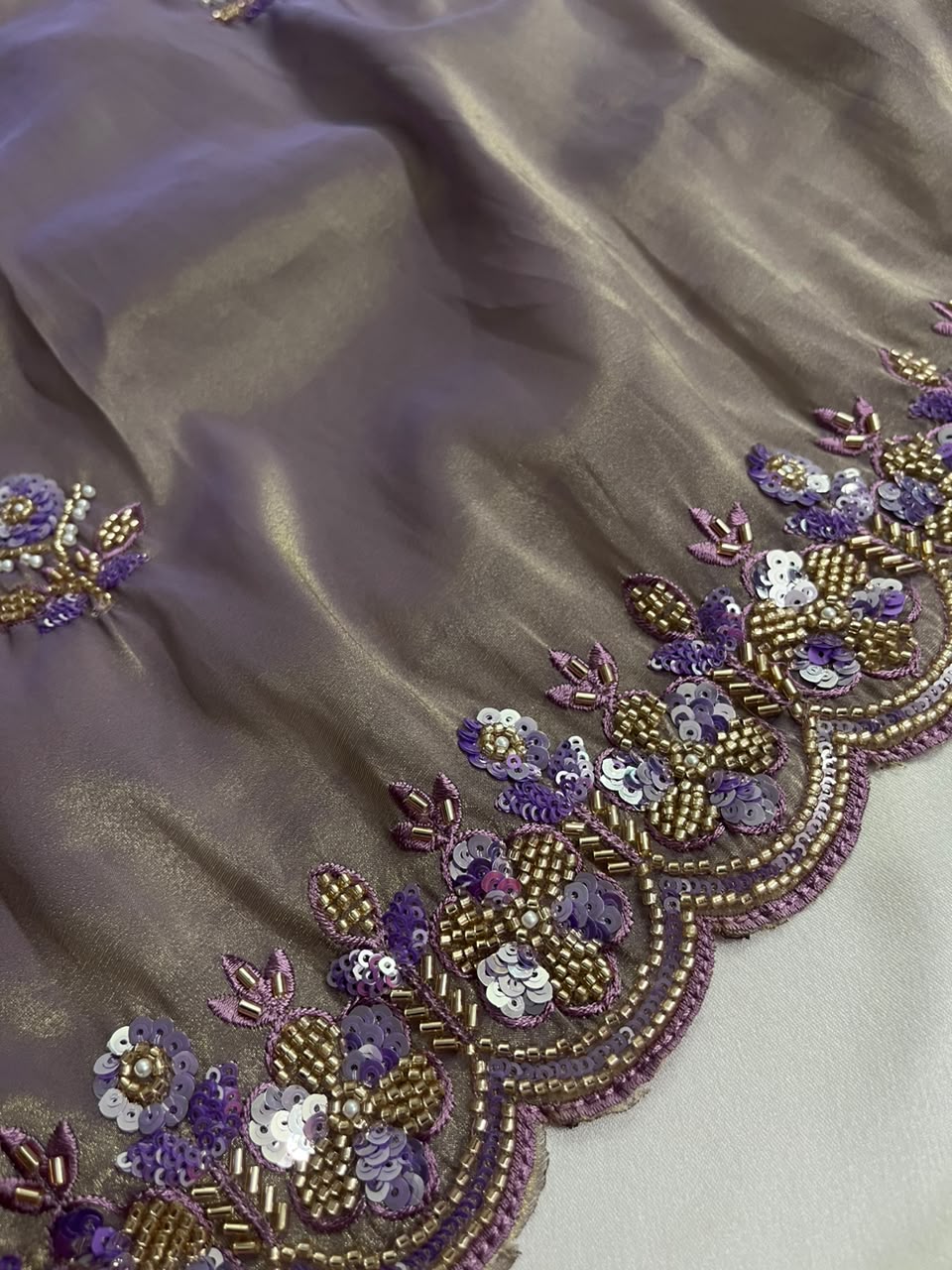 Lilac - Premium Party Wear Saree