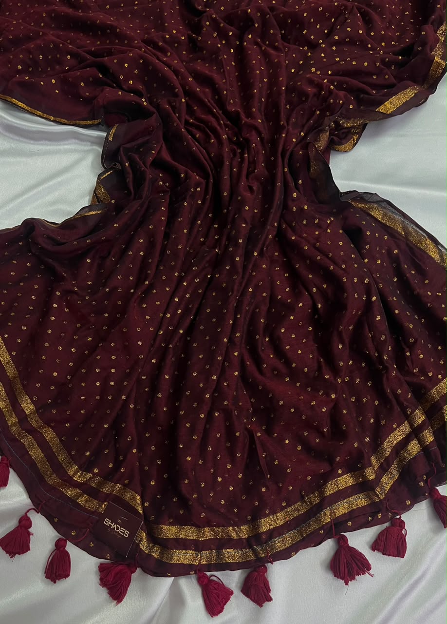 Tanvika - Pure 120 Count Mul Cotton Saree