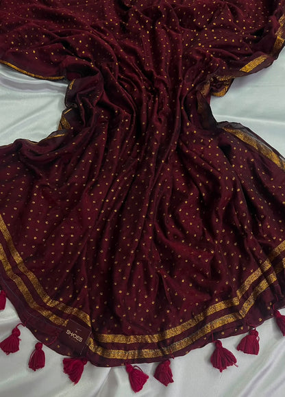 Tanvika - Pure 120 Count Mul Cotton Saree
