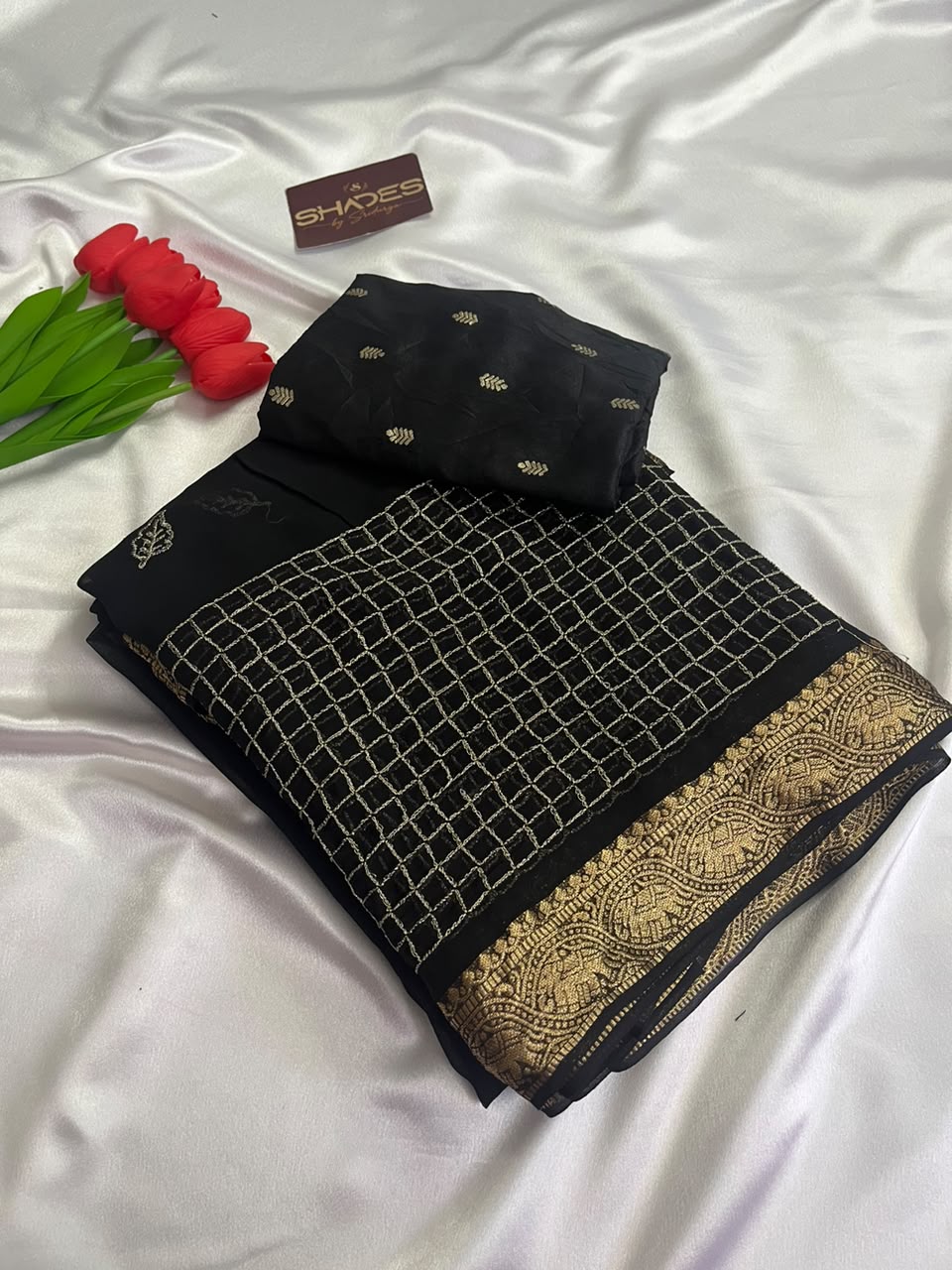 Anvika - Premium Viscose Georgette Saree