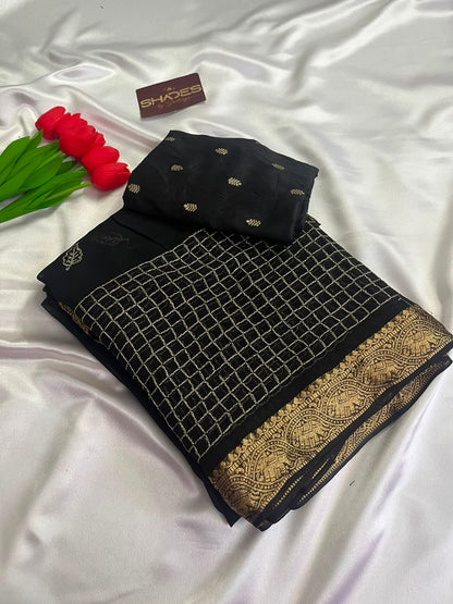 Anvika - Premium Viscose Georgette Saree