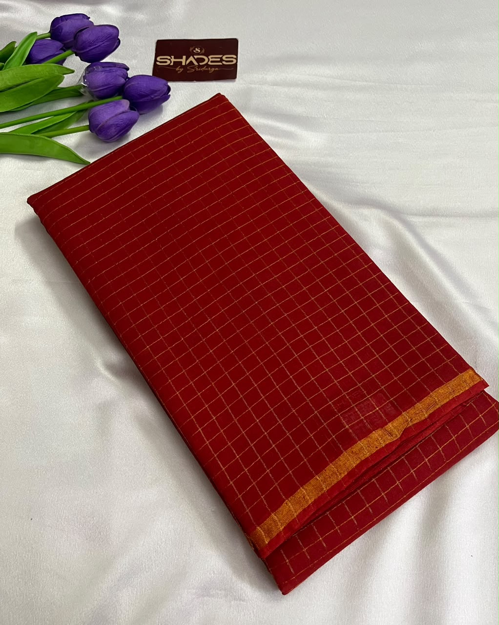 Mallika - Sungidi Cotton Check Saree