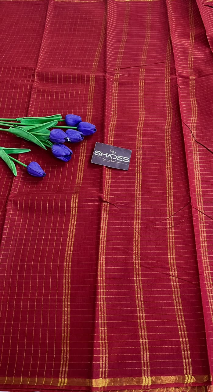 Mallika - Sungidi Cotton Check Saree