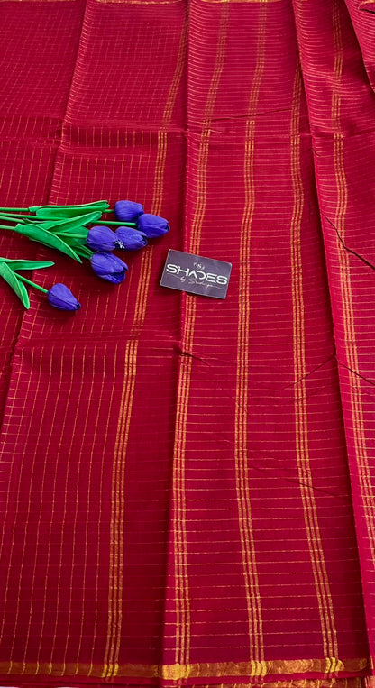 Mallika - Sungidi Cotton Check Saree