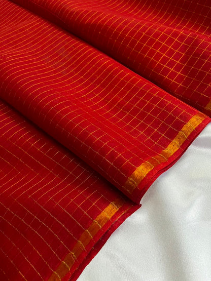 Mallika - Sungidi Cotton Check Saree