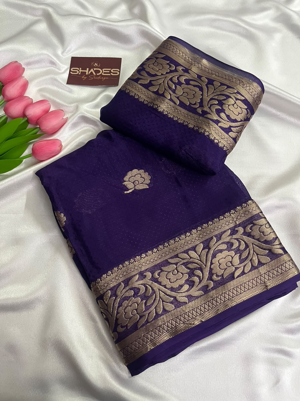 Purple Rose - Viscose Crepe Silk