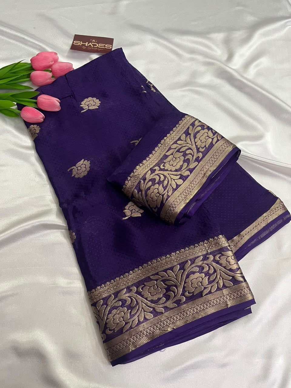 Purple Rose - Viscose Crepe Silk