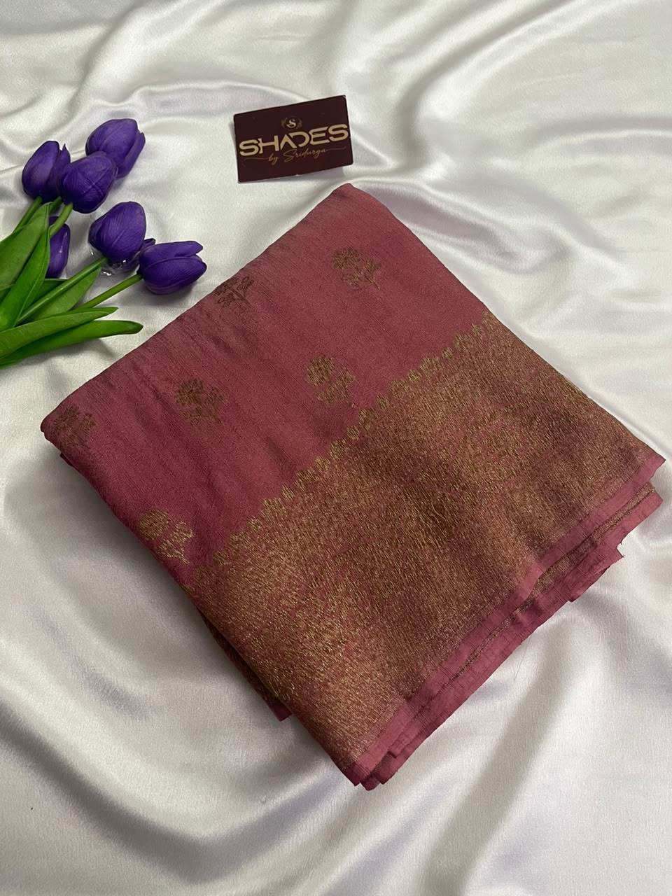Rosy Charm - Premium Banarasi Georgette