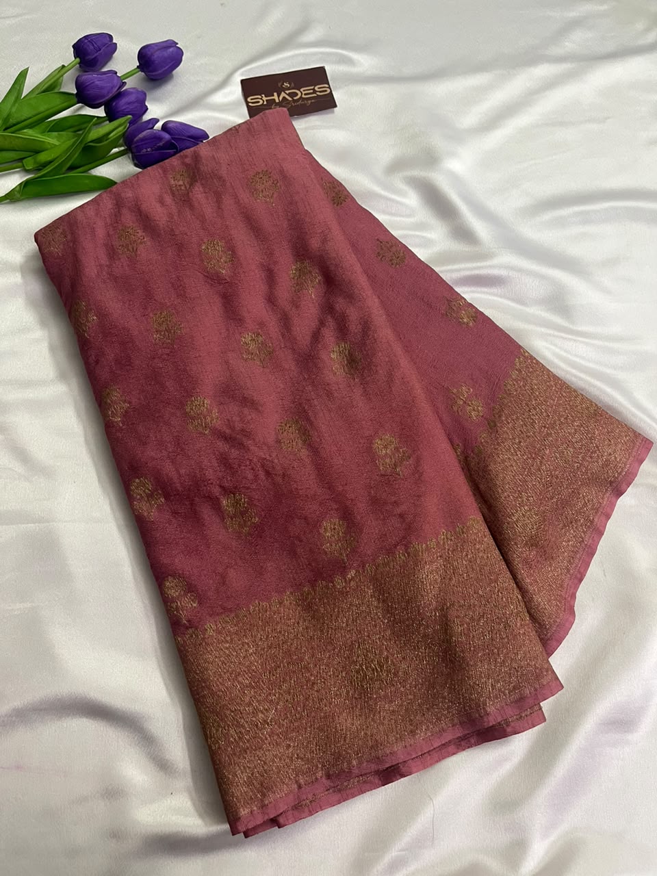 Rosy Charm - Premium Banarasi Georgette