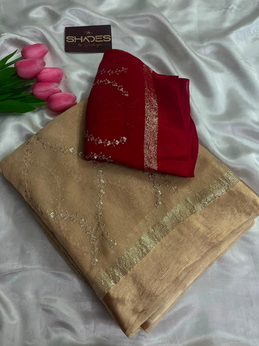 Lily - Pure Viscose Georgette Saree