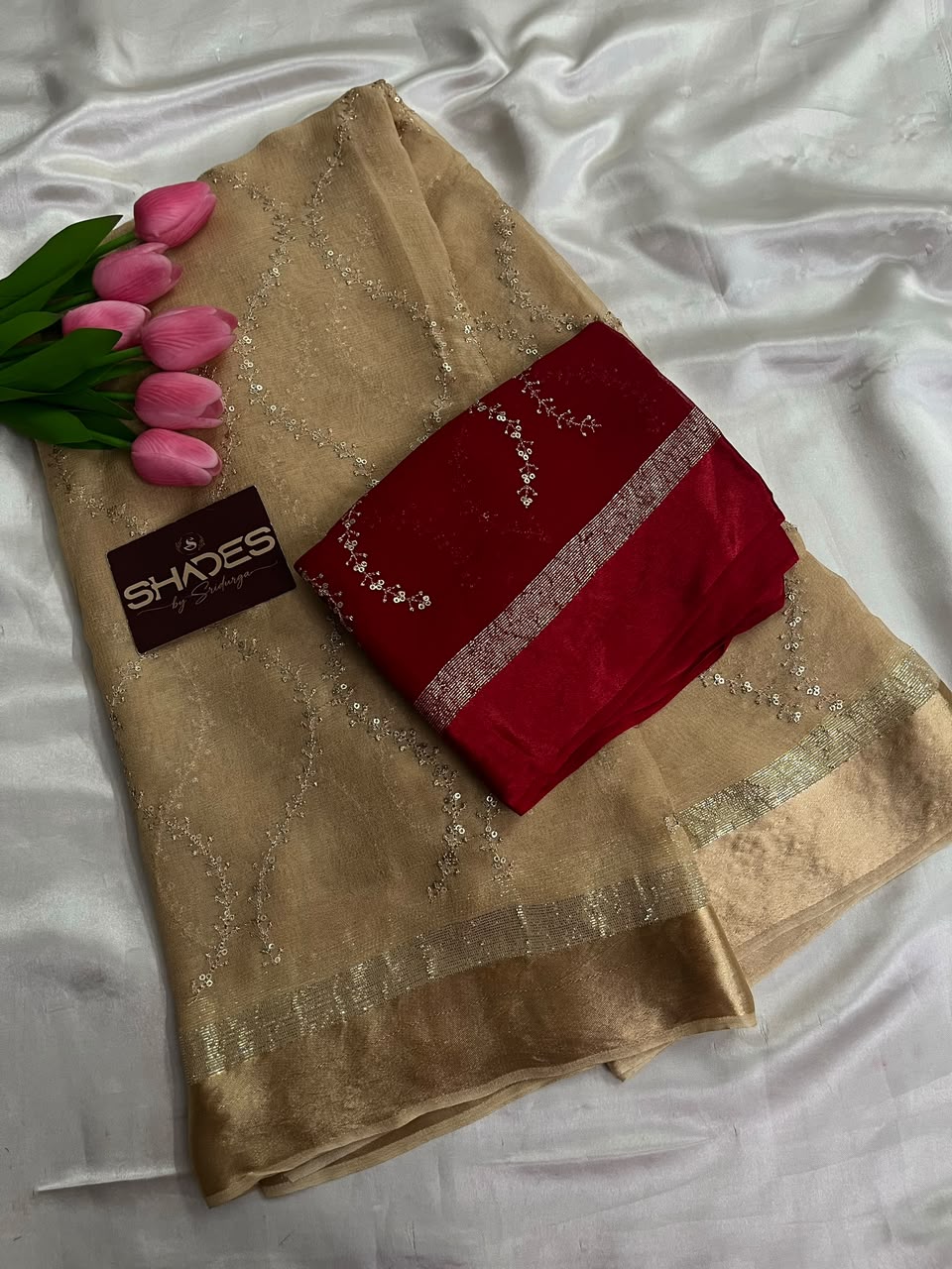 Lily - Pure Viscose Georgette Saree