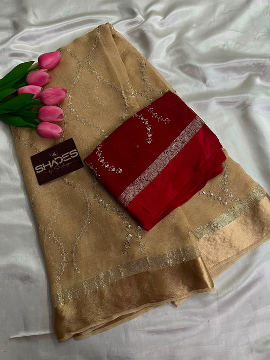 Lily - Pure Viscose Georgette Saree