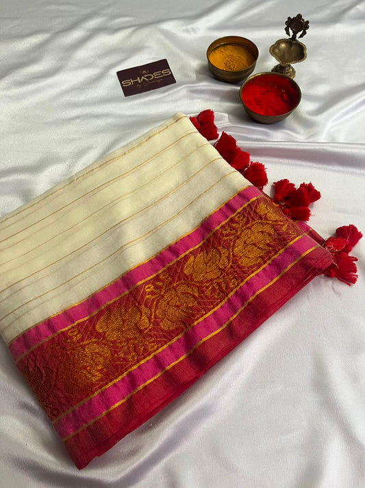 Avani - Pure 120 Count Mul Cotton Saree